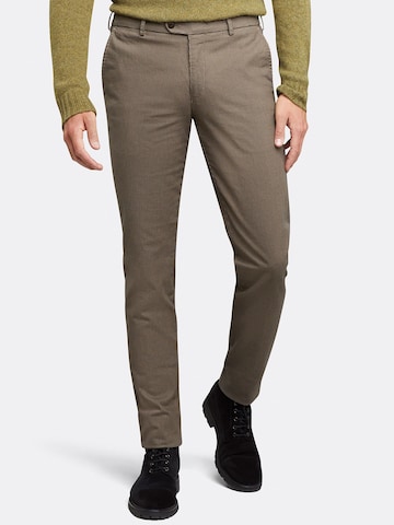 MMXGERMANY Slim fit Chino Pants in Brown: front