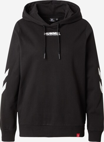 Hummel Sweatshirt 'Legacy' in Schwarz: predná strana