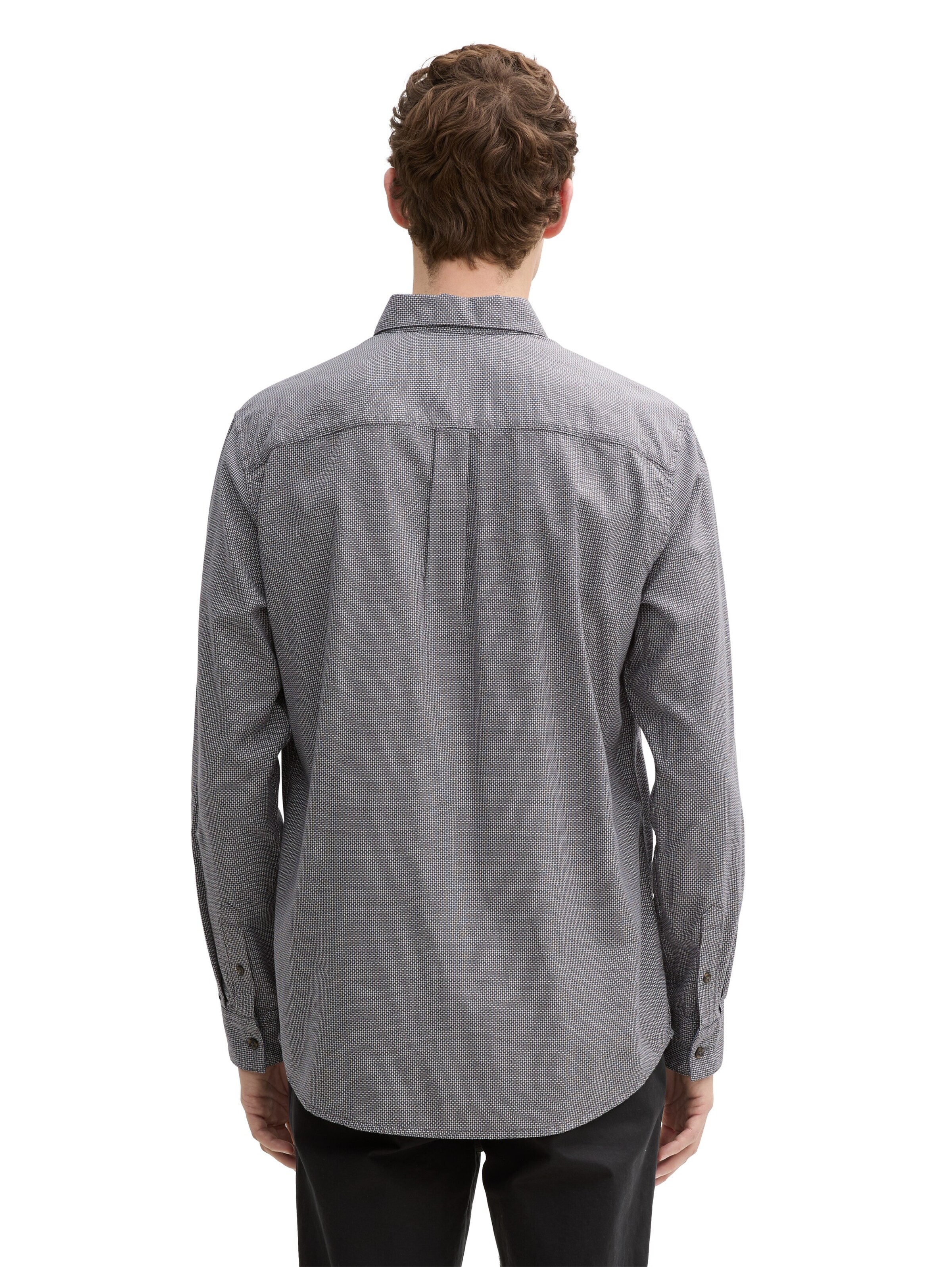 TOM TAILOR Regular Fit Hemd in Grau