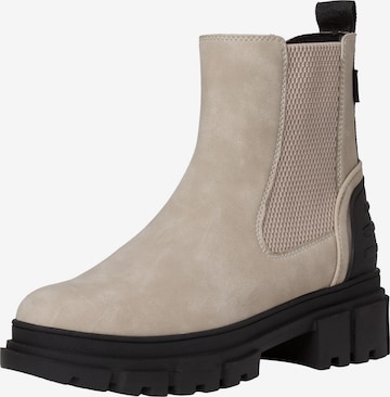 s.Oliver Chelsea Boots in Beige: front