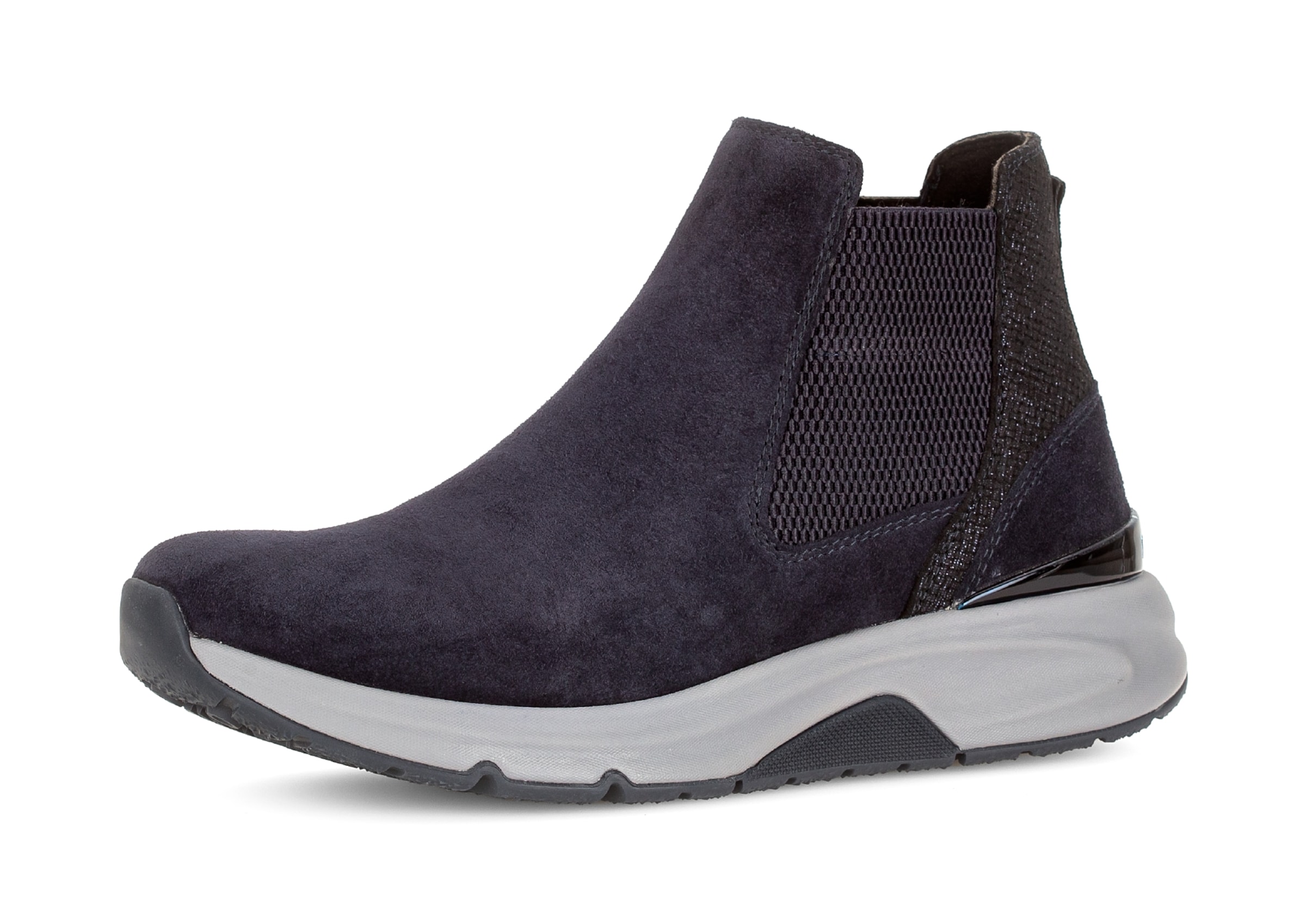 Gabor Rollingsoft Chelsea Boots in Blau: Vorderseite