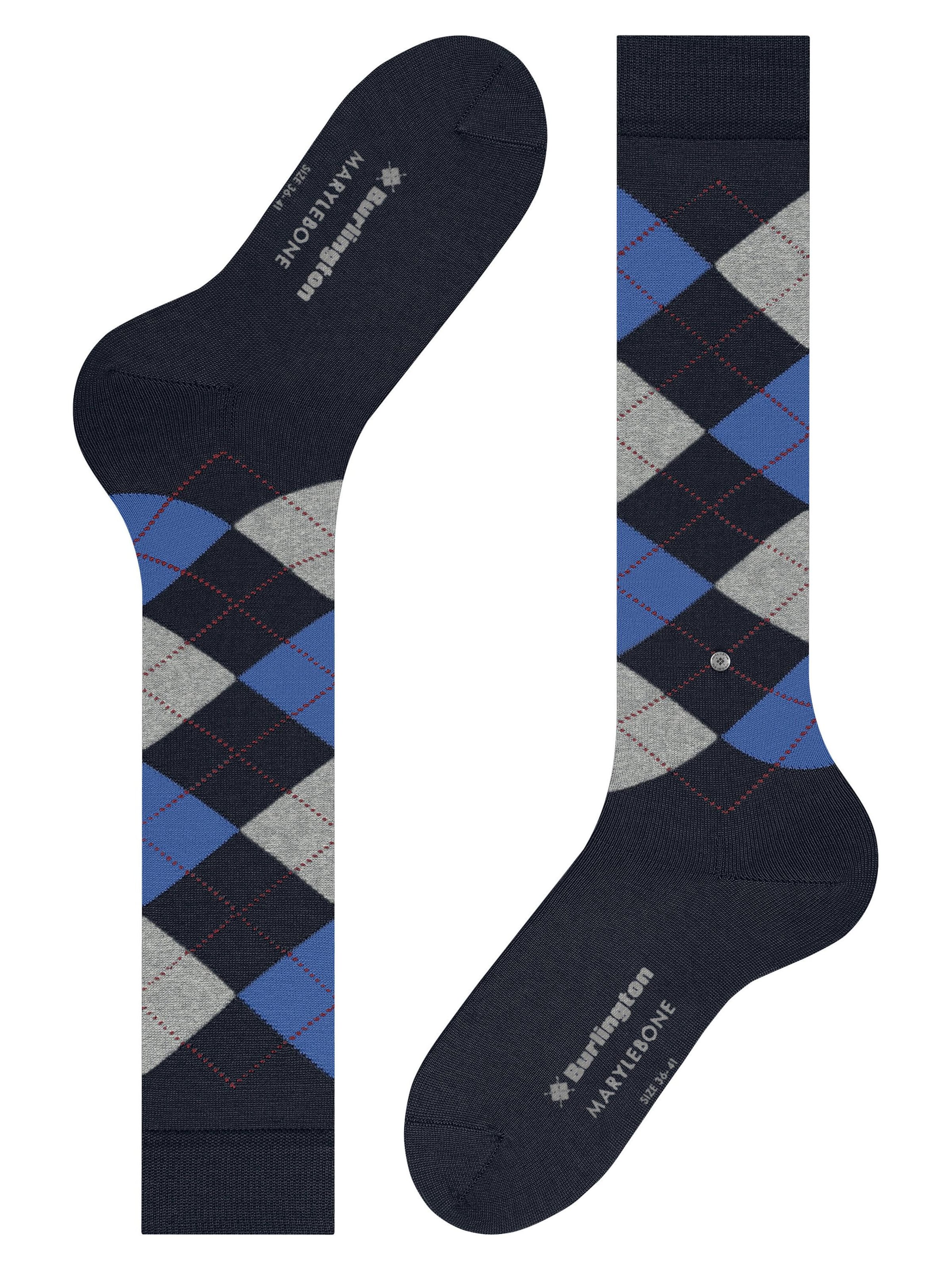 BURLINGTON Overknee Strümpfe 'Marylebone'‌‌‌‌ in Blau