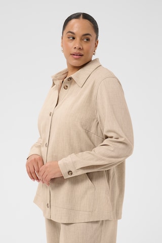 KAFFE CURVE Between-season jacket 'Olina' in Beige