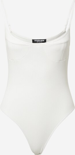Fashion Union Bodysuit 'CLAUDIA' in White, Item view