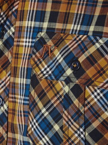 Jan Vanderstorm Comfort fit Button Up Shirt 'Urthor' in Blue