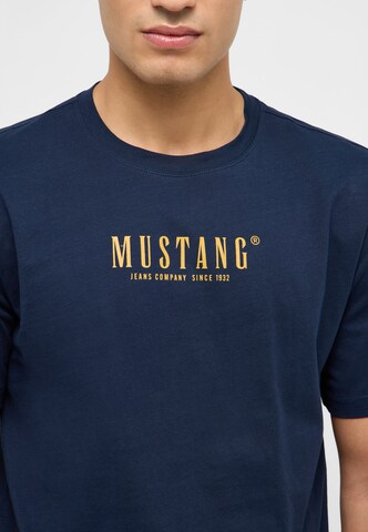 MUSTANG T-Shirt 'Style Austin' in Blau
