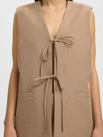 Gilet SELECTED en marron