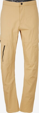 TOM TAILOR DENIM Regular Cargo Pants in Brown: front