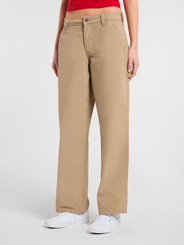 DICKIES Wide leg Trousers in Beige