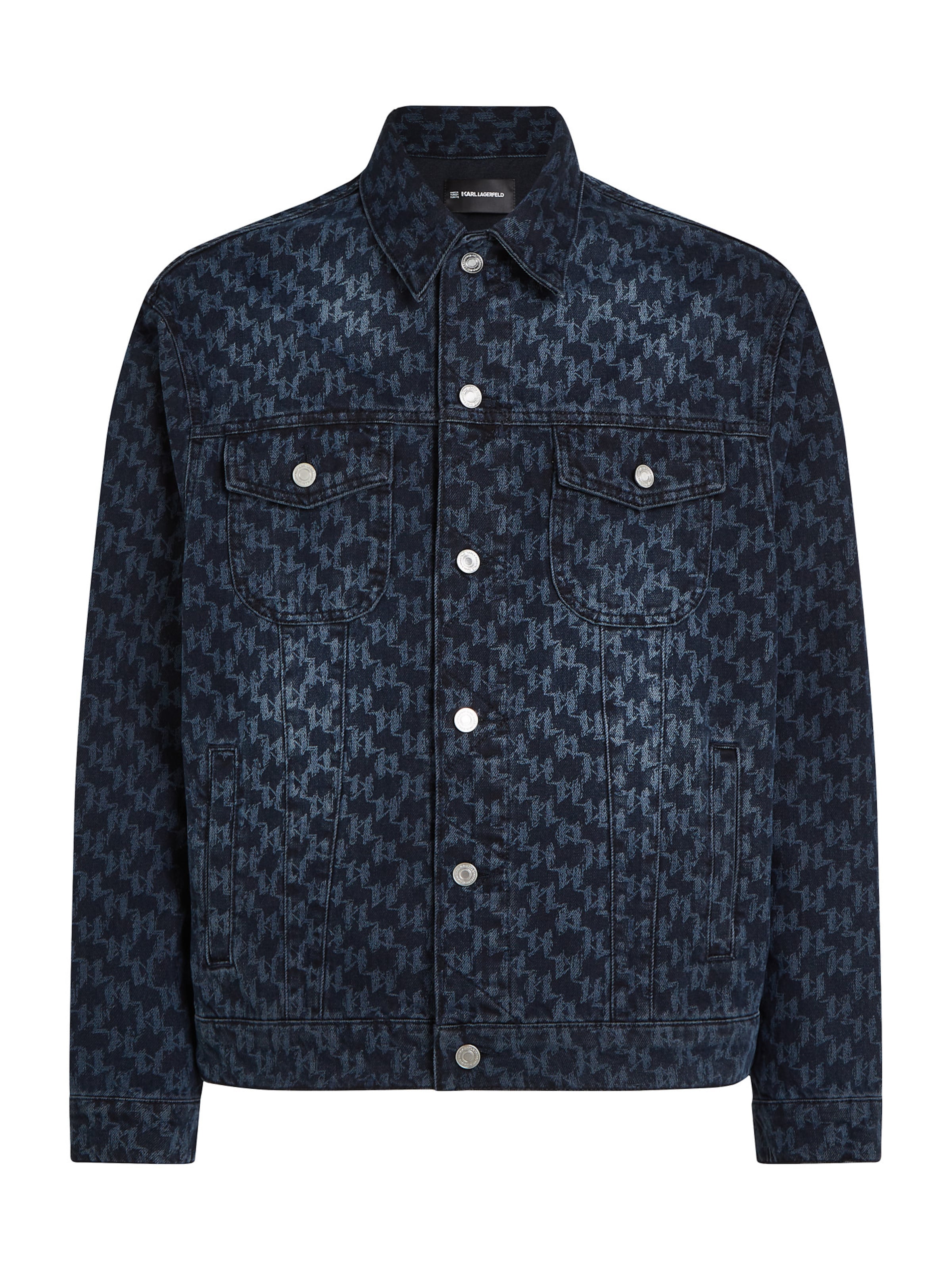 Karl Lagerfeld - Casaco meia-estação em azul: frente