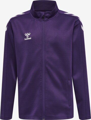 Veste de survêtement 'Core Xk Poly' Hummel en violet : devant