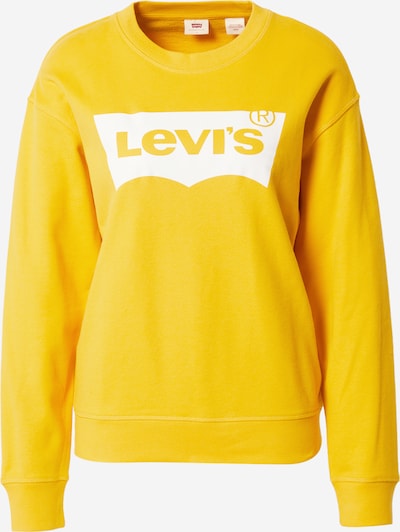 LEVI'S Sweatshirt in goldgelb / weiß, Produktansicht