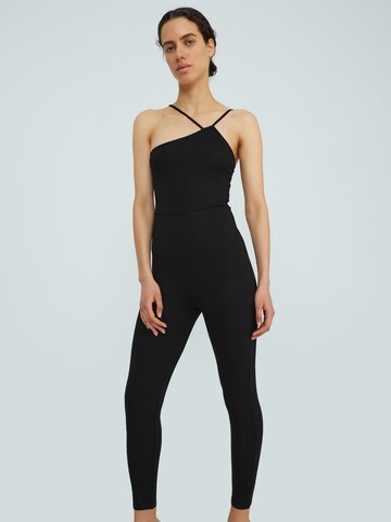 EDITED Jumpsuit 'Patrice' in Zwart: voorkant