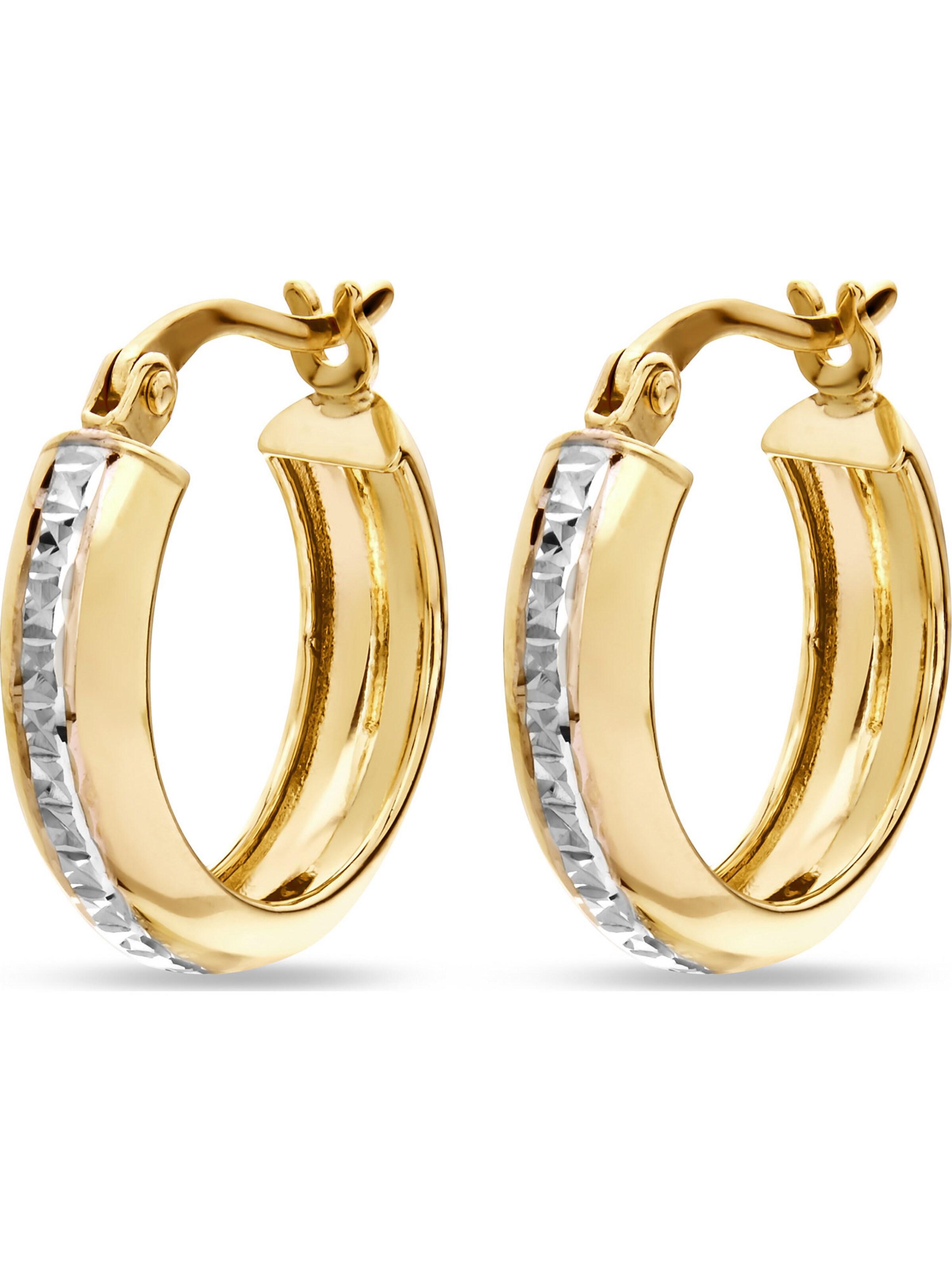 FAVS Earrings in Gold: front