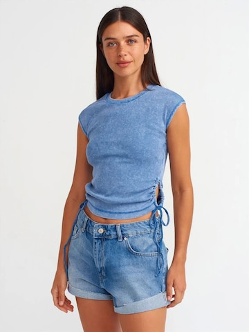 Dilvin Regular Broek 'Shorts' in Blauw