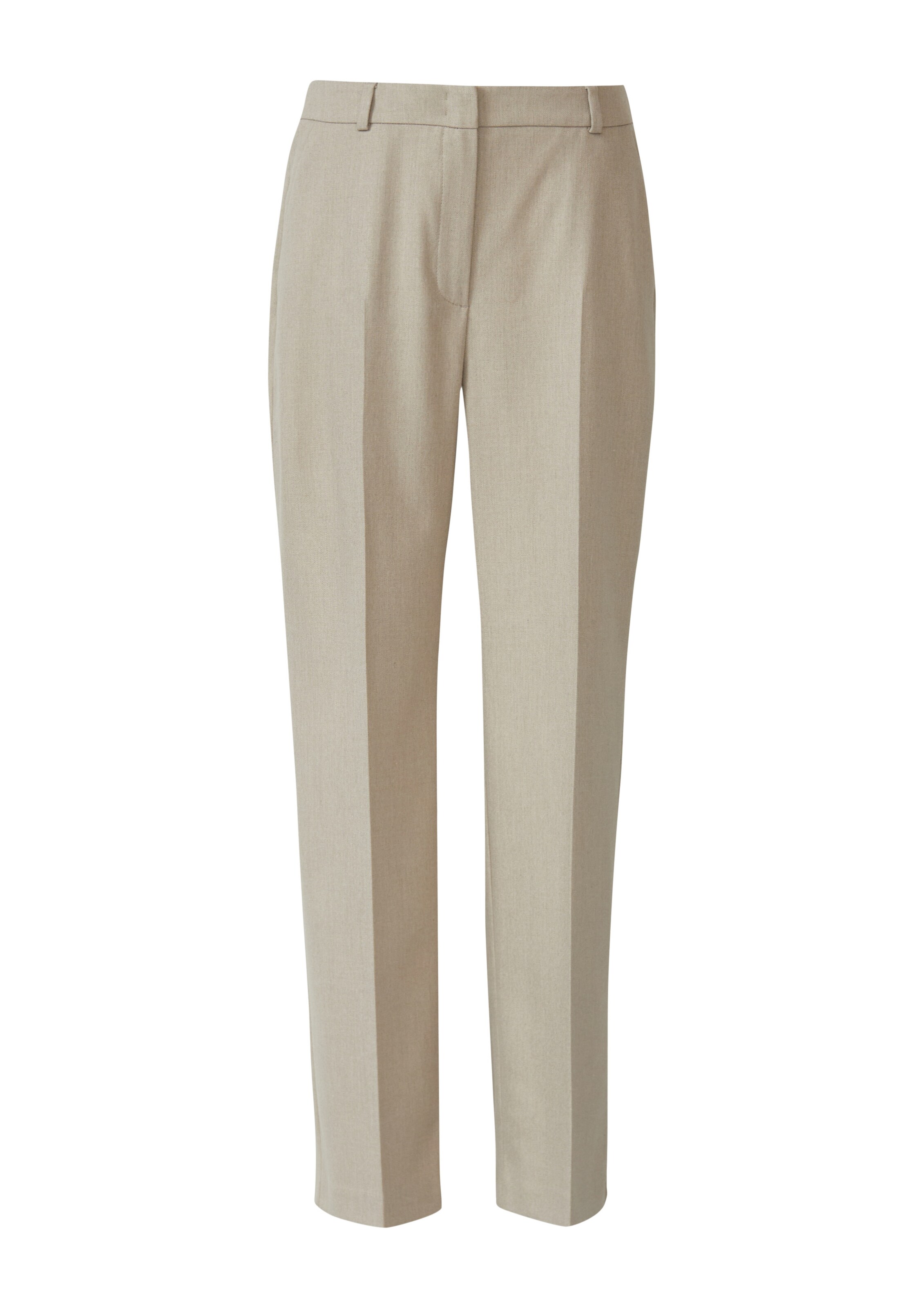 COMMA Regular Pants in Beige: front