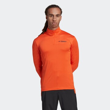 ADIDAS TERREX Functioneel shirt in Oranje: voorkant