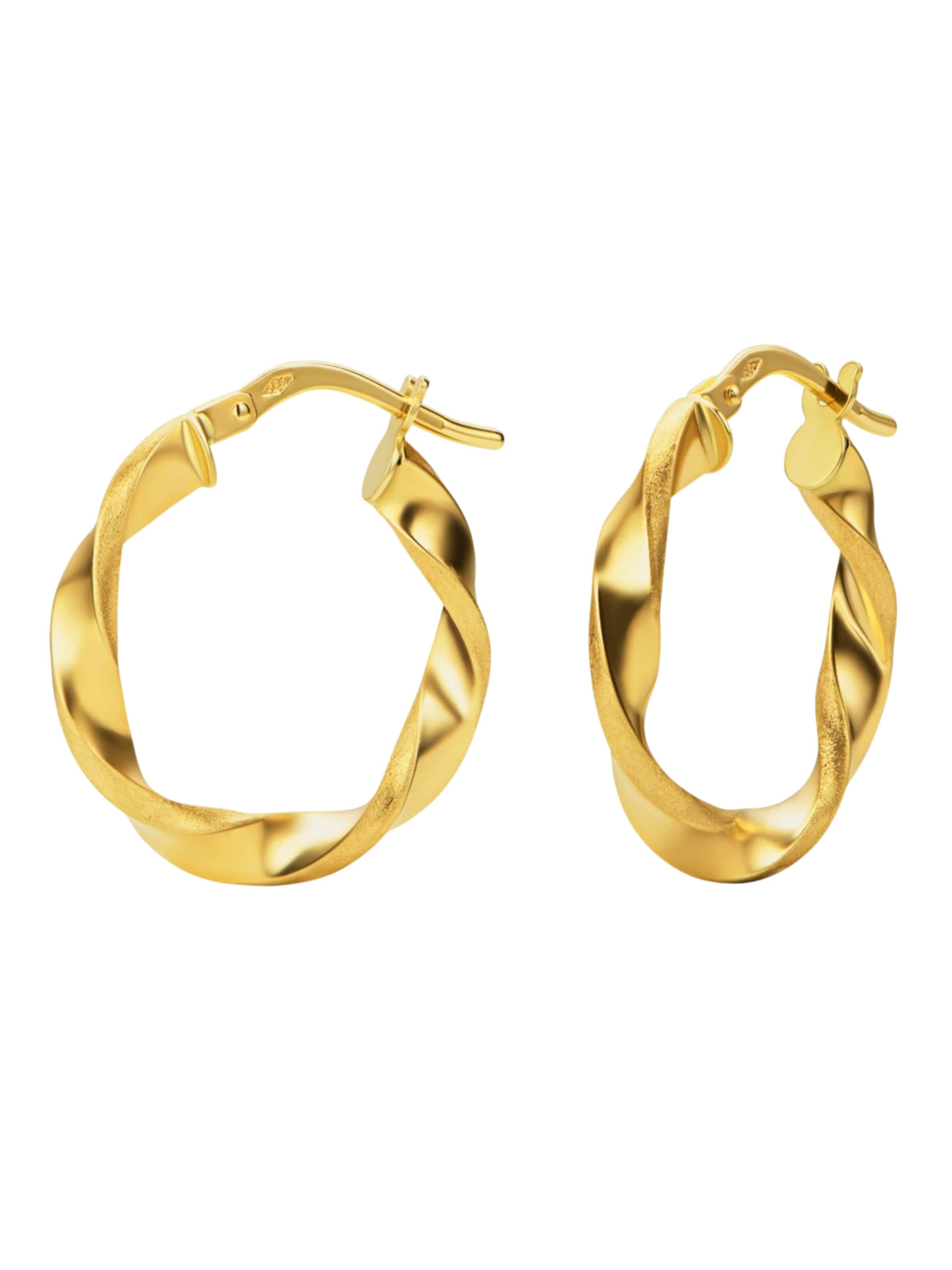 DIAMANT LETERNEL Earrings 'Ohrringe aus 585 Gelbgold' in Yellow: front