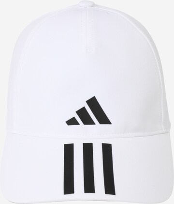 ADIDAS PERFORMANCE Athletic Cap in White: front