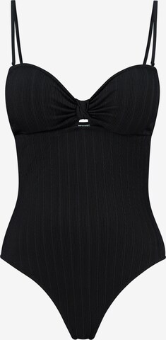 Shiwi Bandeau Swimsuit 'Zia' in Black: front