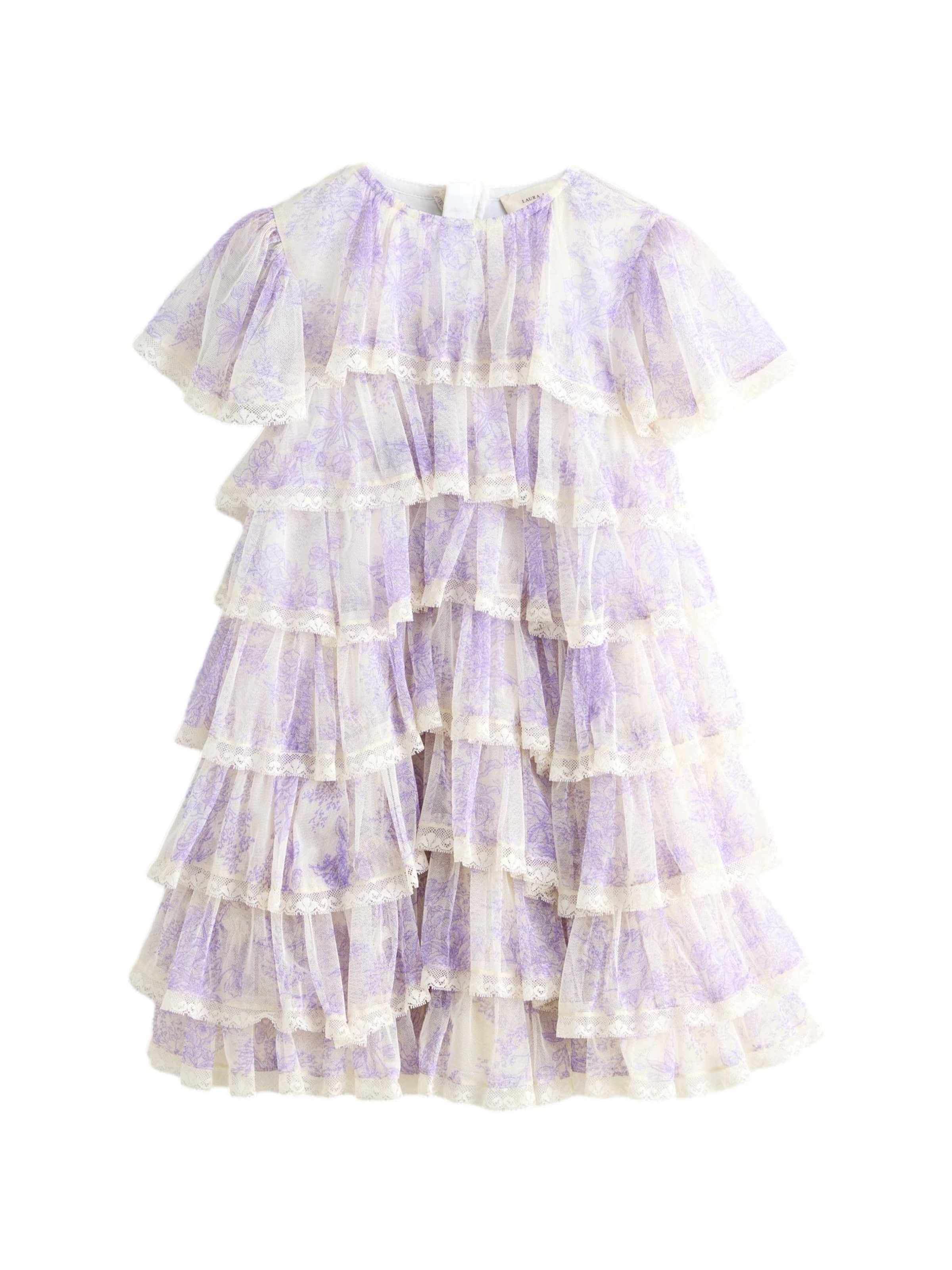 LAURA ASHLEY Jurk in Lila: voorkant