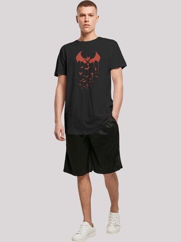 F4NT4STIC T-Shirt 'DC Comics Batman Arkham Knight Bats' in Schwarz