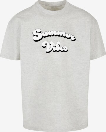 T-Shirt 'Summer Vibes' Merchcode en gris : devant