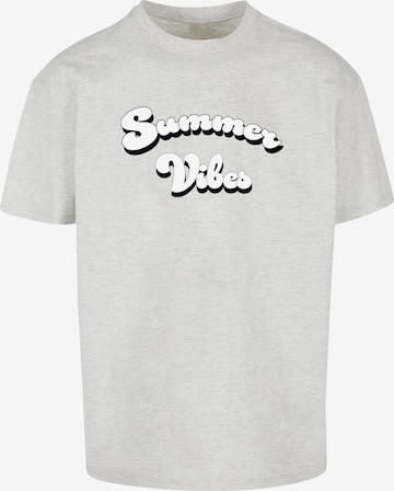 T-Shirt 'Summer Vibes' Merchcode en gris : devant