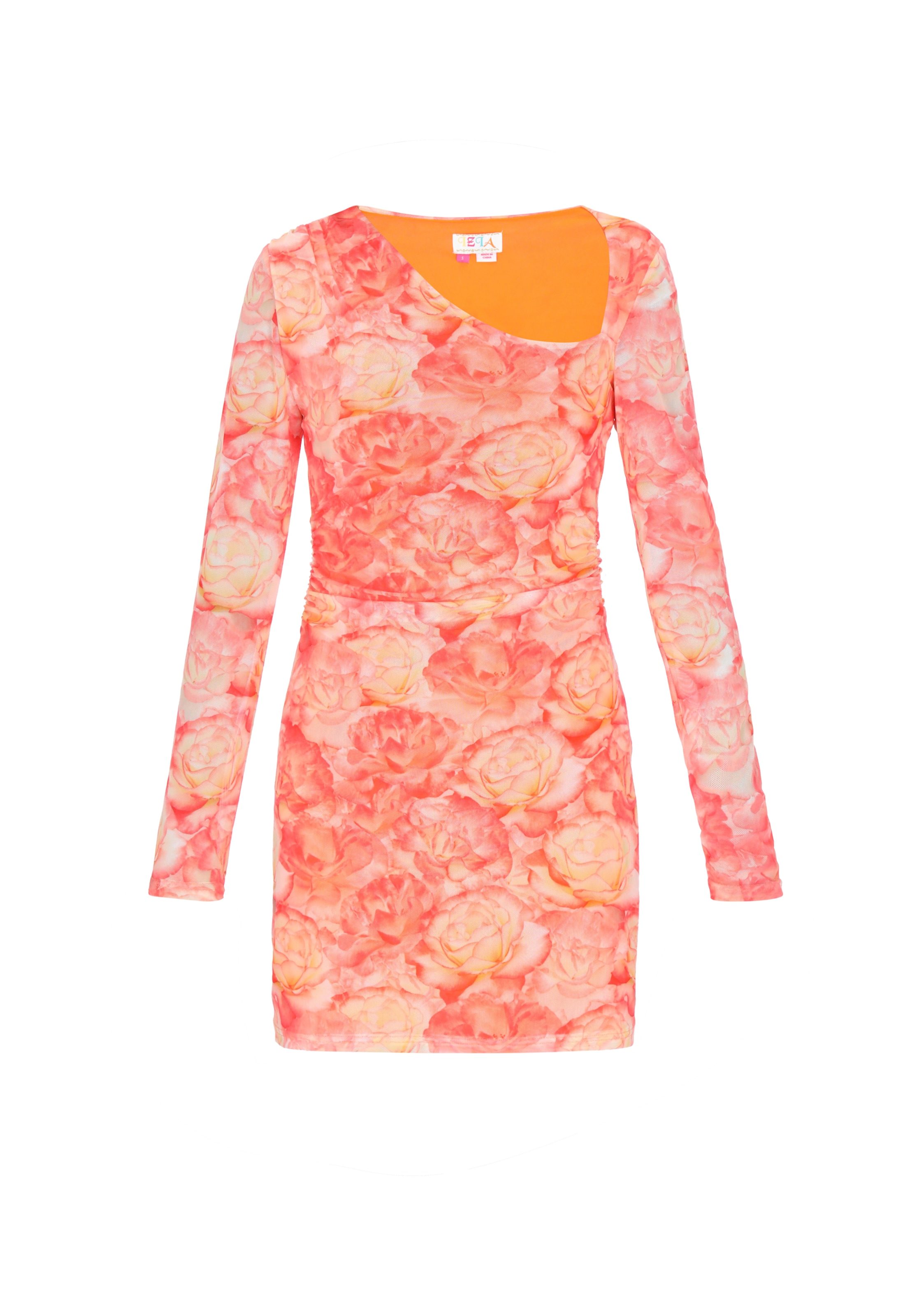 Robe IZIA en orange : devant