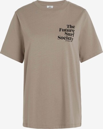 T-shirt 'Future Surf Society' O'NEILL en beige : devant