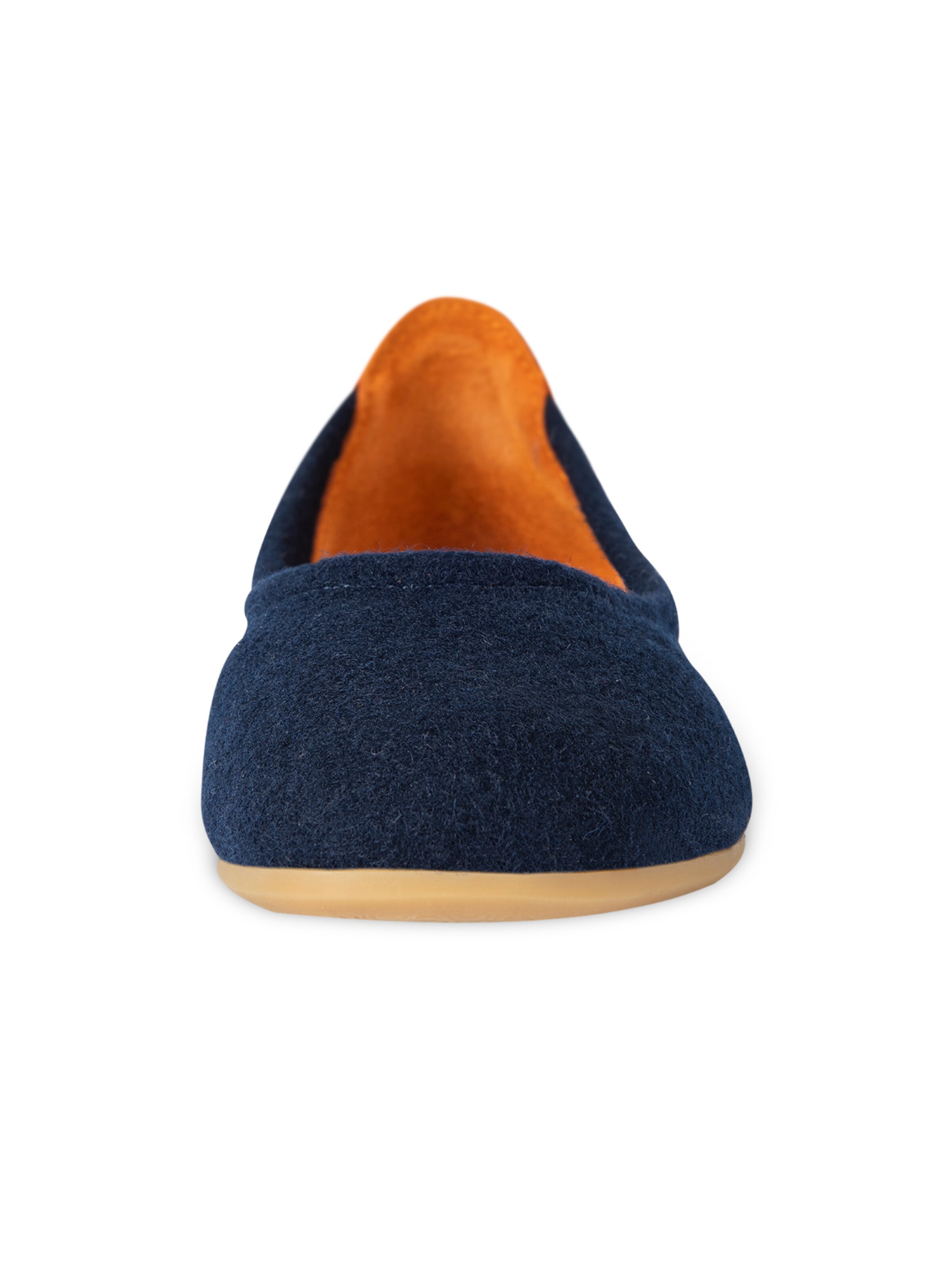 Baabuk Ballerinasko 'Wool Blacky' i blå