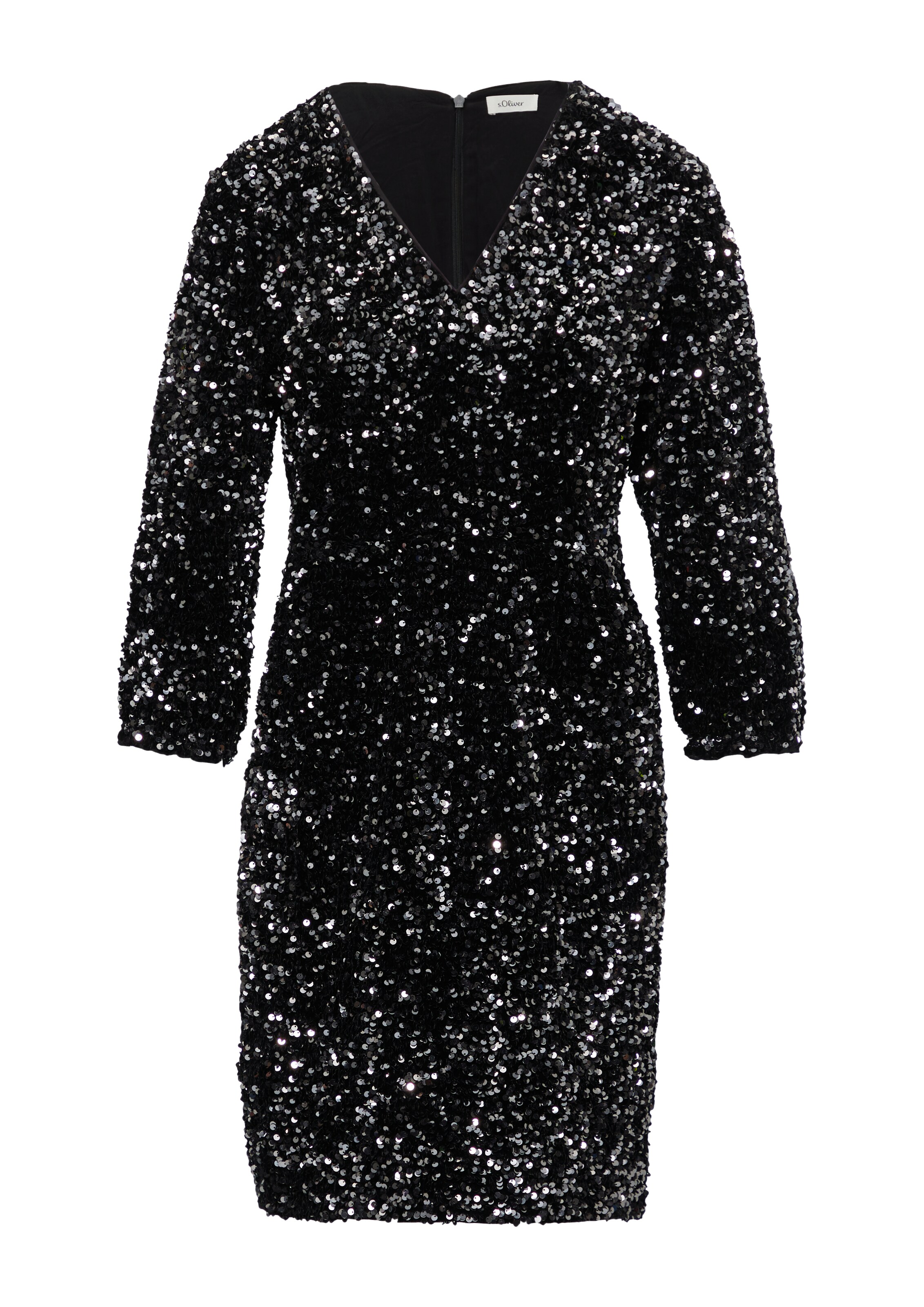 s.Oliver BLACK LABEL Jurk in Zwart: voorkant