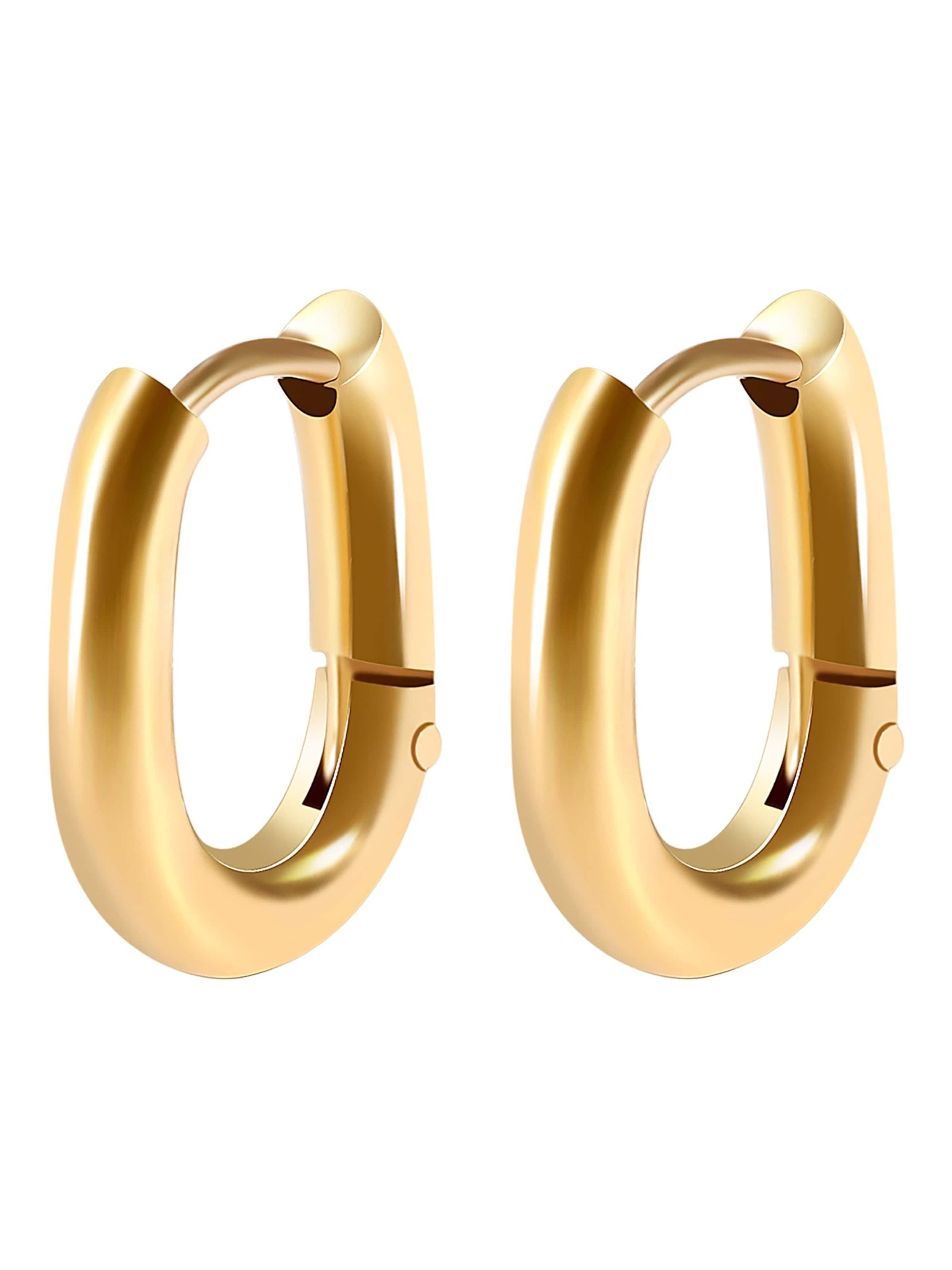 Akzent Earrings 'Milas, langlebig' in Gold: front