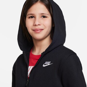 Nike Sportswear Bluza rozpinana 'CLUB FLEECE' w kolorze czarny