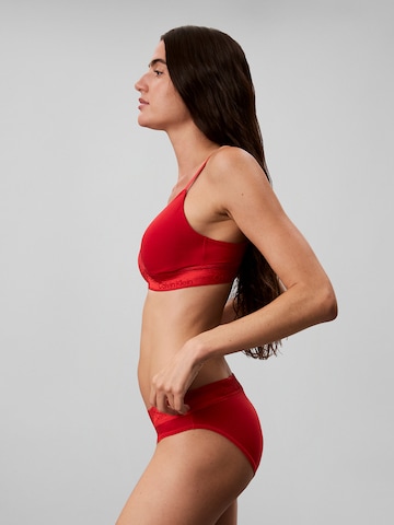 raudona Calvin Klein Trikampė Liemenėlė