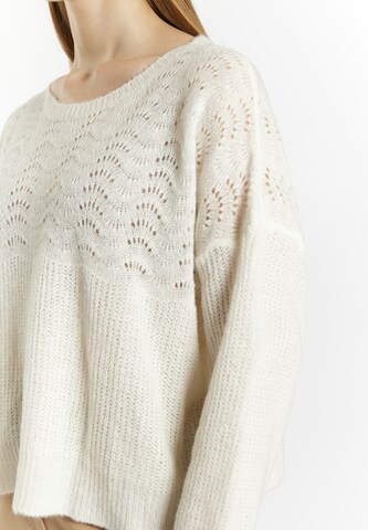 DreiMaster Klassik Sweater in White