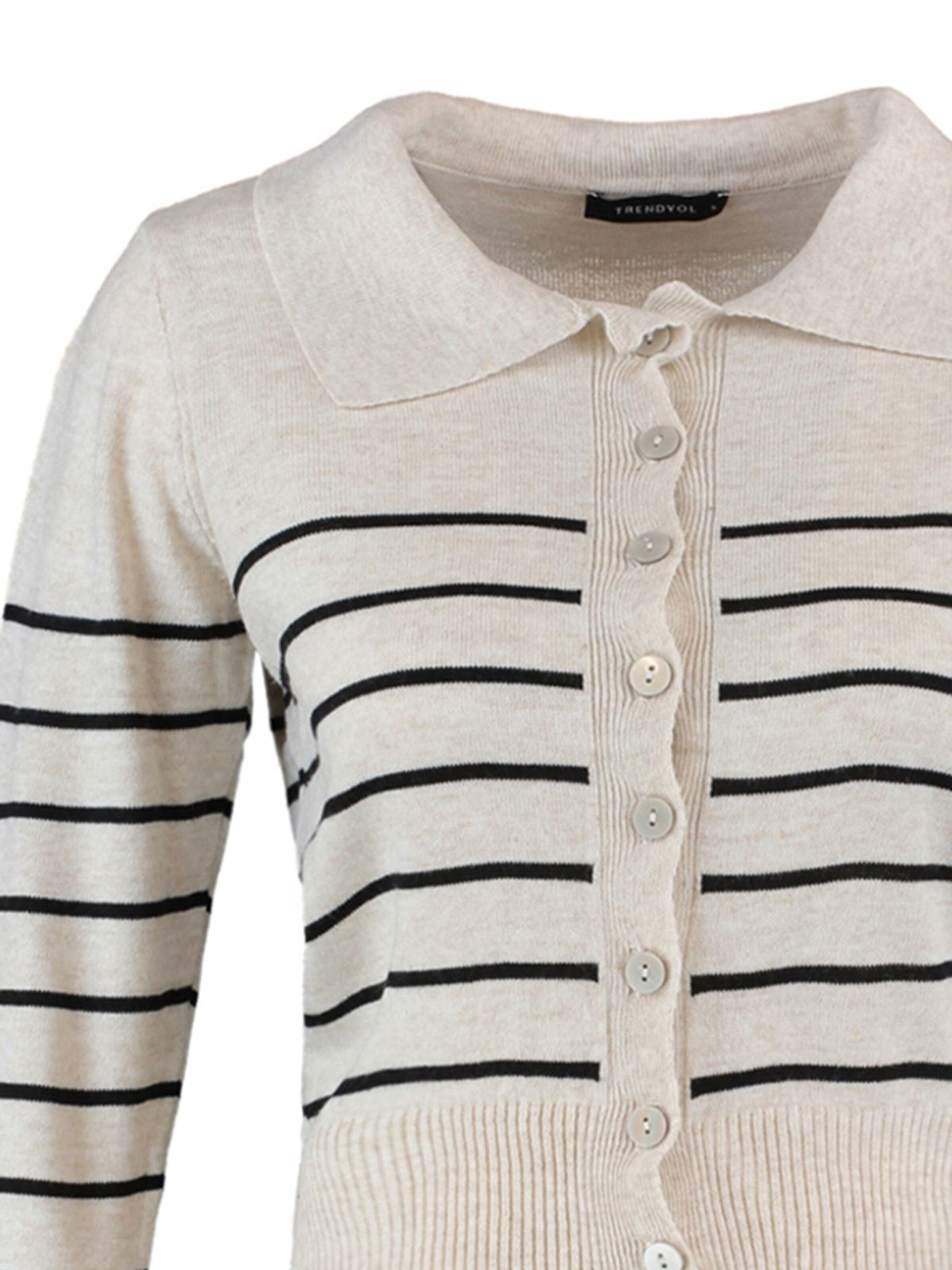 Trendyol Плетена жилетка в бежово