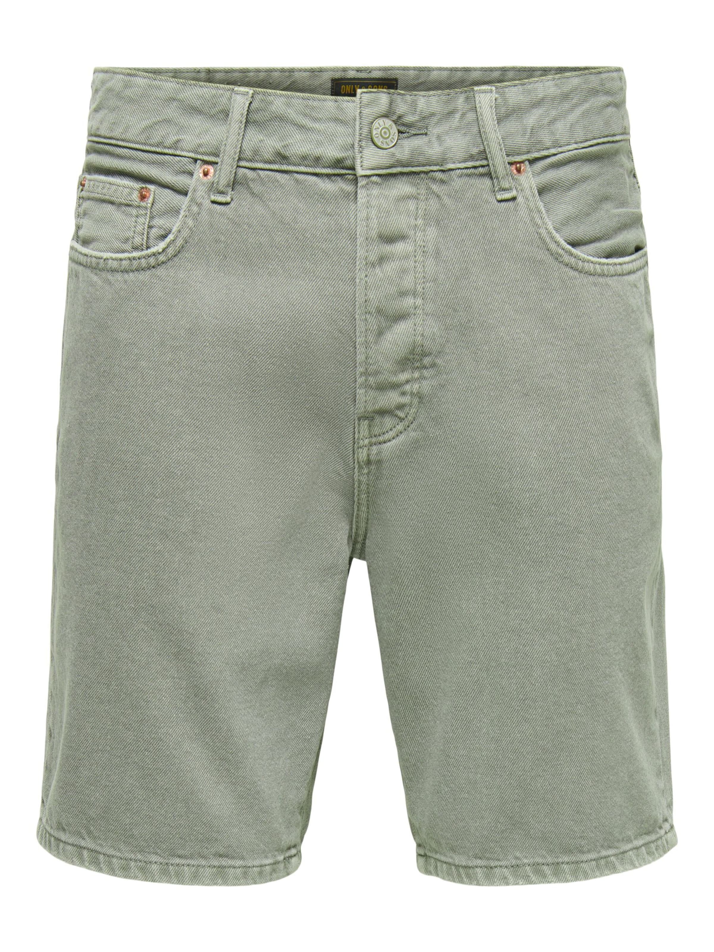 Only & Sons - regular Vaquero 'ONSEdge' en verde: frente