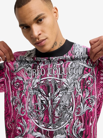 Carlo Colucci Sweatshirt ' Dematte ' in Roze