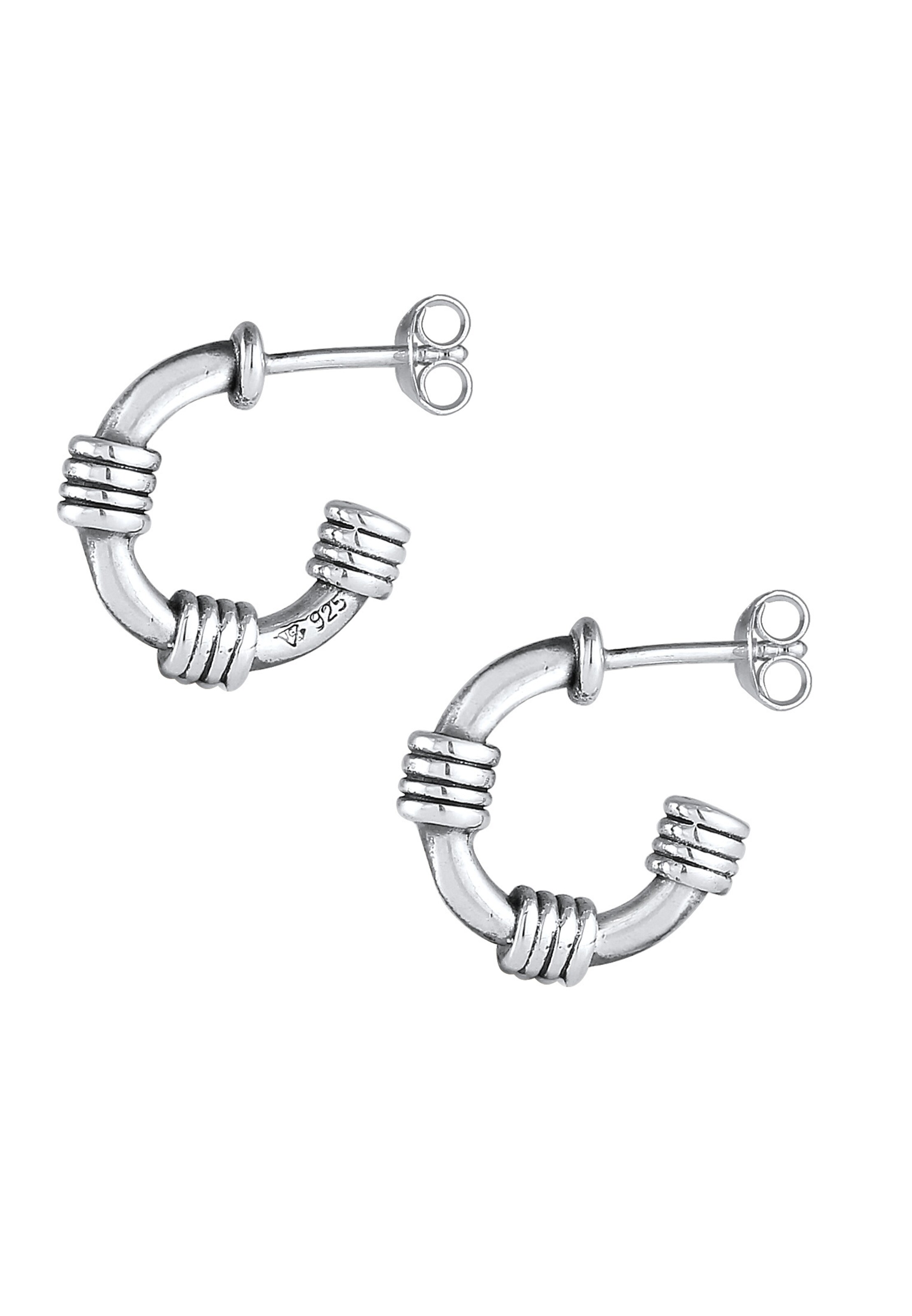 KUZZOI Oorbel 'Vintage' in Zilver