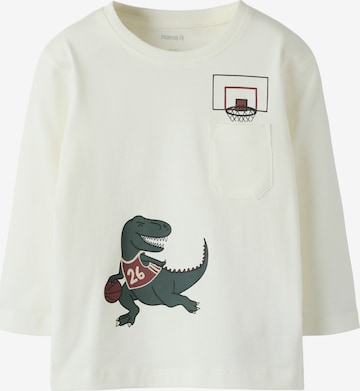 Tricou 'NMMVILIAN' de la NAME IT pe alb: față