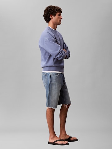 Sweat-shirt Calvin Klein Jeans en bleu