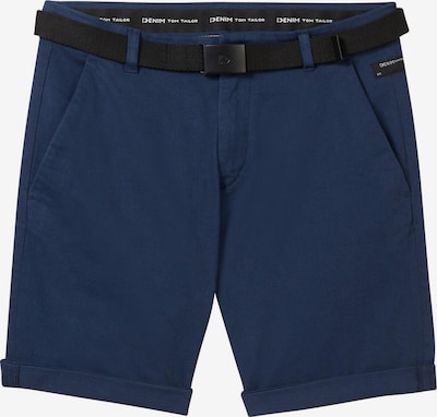 TOM TAILOR DENIM Pantalon chino en bleu marine / noir, Vue avec produit