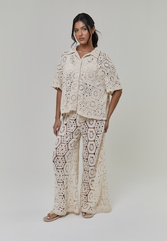 Camicia da donna di South Beach in beige: frontale