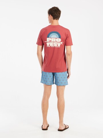 PROTEST Shirt 'PRTBaio' in Red