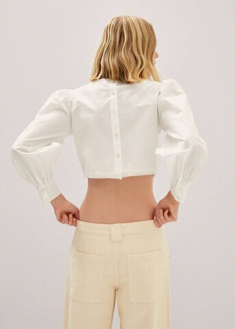 MANGO Blouse 'Closed' in White