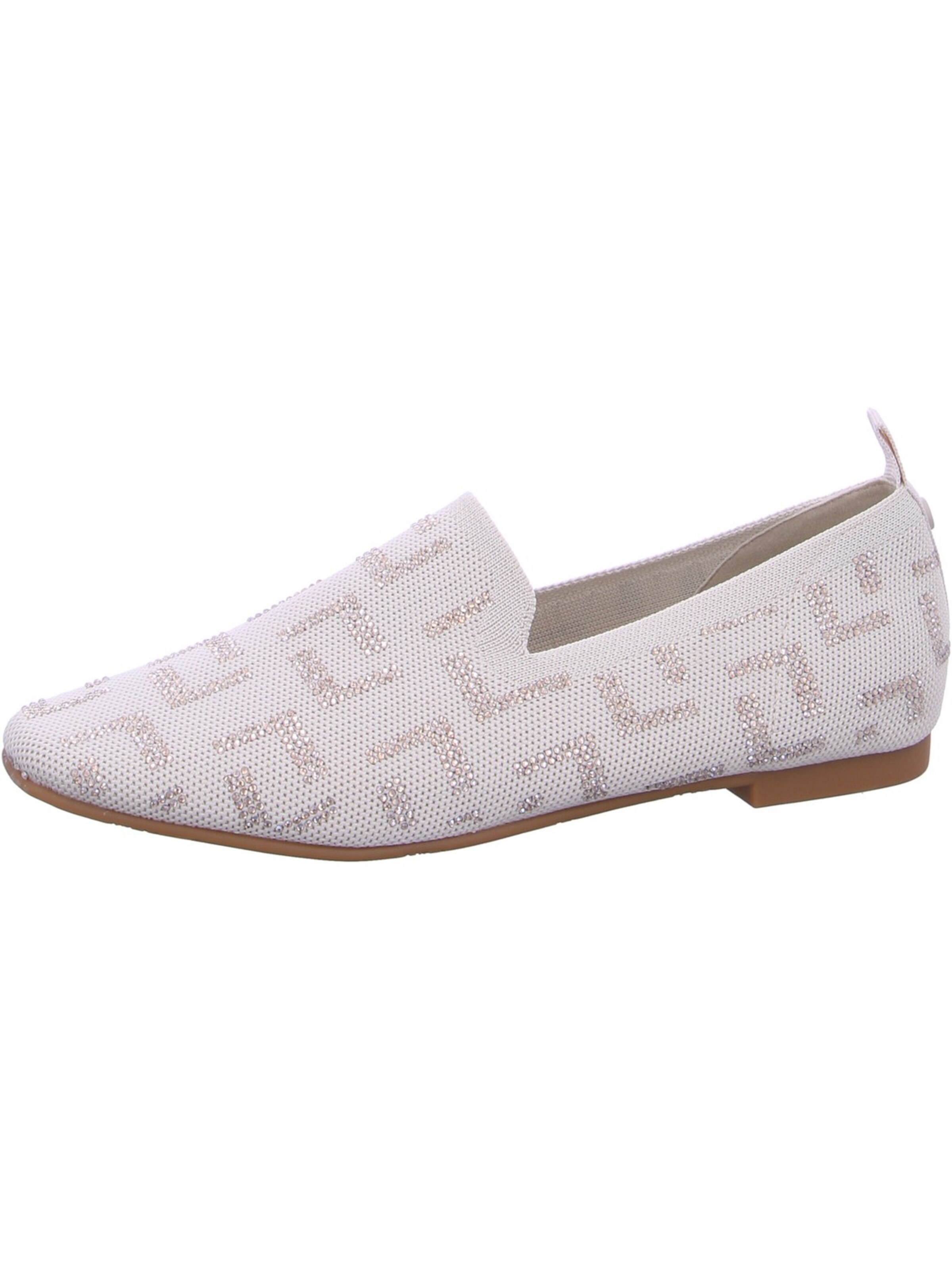 LA STRADA Classic Flats in Beige: front