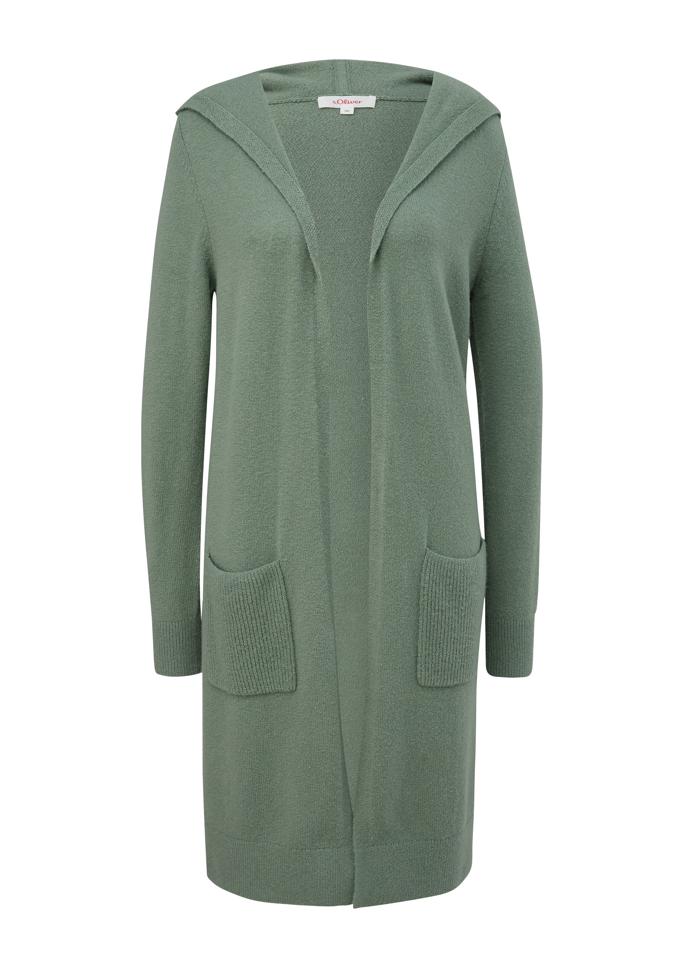 s.Oliver Gebreid vest in Groen: voorkant