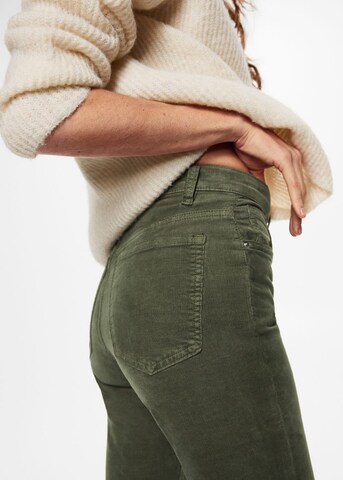 MANGO Flared Cargo Jeans in Green