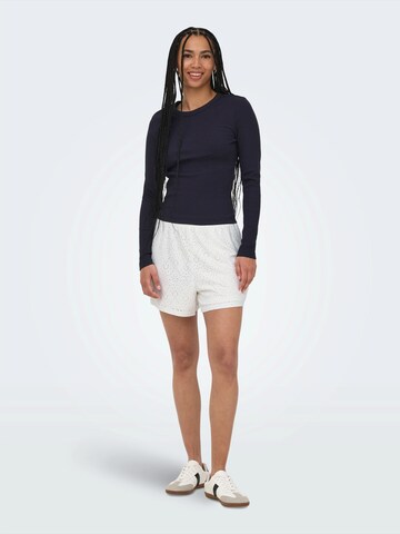 ONLY Loosefit Bukser 'ONLSMILLA' i hvid